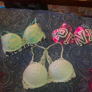 Victoria’s Secret Pink bra bundle 34D